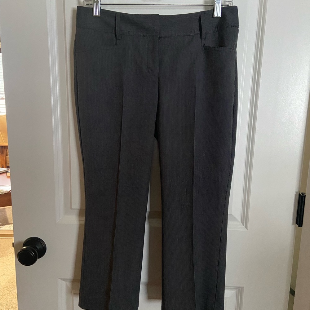 Express Design Studio Black Microcheck Pattern Cr… - image 1